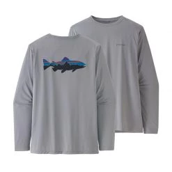 Patagonia Jackets, shirts, pants and caps Men's Cool Daily Fish Graphic Longsleeves Shirt